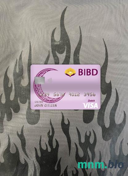 Brunei Baiduri bank visa obciążyć card wygląd fotograficzny skan PSD + zdjęcie